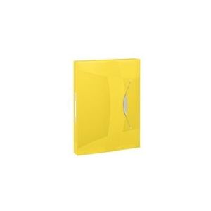Esselte 6240 Vivida documentenbox | A4 | polypropyleen | transparant geel | 47mm | 380 vel
