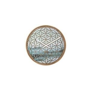 Wandklok 40cm-Stil-Groen-Hout-NeXtime Concord
