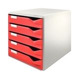 Leitz 5280 ladenblok | rood | 5 laden