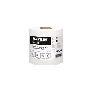 Katrin Centerfeed Basic Medium 74526 poetsrol | 2-laags | 6 rollen | 450 vel