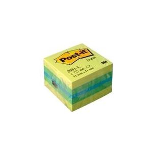 3M 2051L Post-it notes mini kubus | 51 x 51 mm | assorti | 400 vel