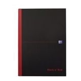 Oxford 400047606 Black ?n Red gebonden boek | A4 | gelinieerd | 90gr. | 96 vel