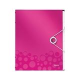 Leitz 4633 WOW sorteermap | roze metallic | 6 tabs