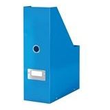Leitz 6047 WOW tijdschriftencassette | PP gelamineerd hardboard | blauw metallic
