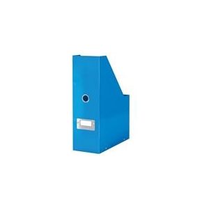 Leitz 6047 WOW tijdschriftencassette | PP gelamineerd hardboard | blauw metallic