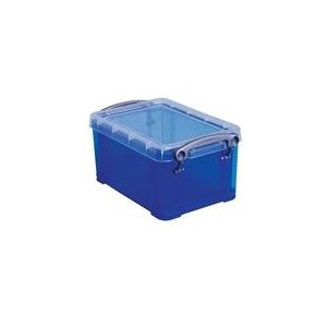 Really Useful Box opbergdoos | polypropyleen | transparant blauw | 0.7 liter