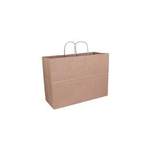 Draagtas - Bruin - Kraftpapier - 45x17x33cm - 100 Stuks