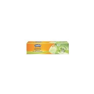 Swirl Biofoil vuilniszakken met handvatten | Composteerbaar | 10 liter | 10 stuks
