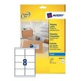 Avery Zweckform J8165-10 verzendetiketten | wit | zelfklevend | 99,1 mm x 67,7 mm | 80 etiketten