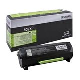 Lexmark 50F2X00 nr. 502X toner cartridge zwart extra hoge capaciteit (origineel)