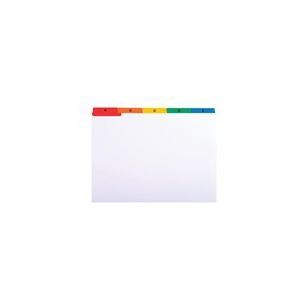 Exacompta tabkaart | A5 | karton | wit | 210 x 160 mm
