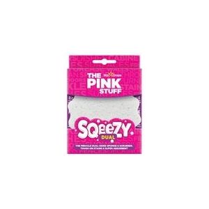 The Pink Stuff Sqeezy | Scrub Spons | Dubbelzijdig | Wit