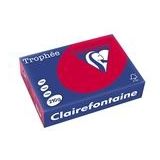 Clairefontaine papier | kersenrood | A4 | 210 gr. | 250 vel