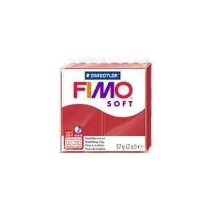 Fimo 8020-2P klei soft | boetseerklei | kerstrood | 57 gram