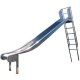 Intergard Glijbaan RVS speeltoestellen speelplaatsen met trap (platformhoogte 150cm)