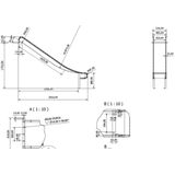 Intergard Glijbaan RVS vuurverzinkt speeltoestellen (platformhoogte 150cm)