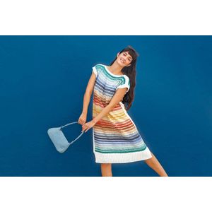 Breipatroon Zomerse Jurk met Strepen - Fair Cotton Infinity kleurpatroon - Katia Design
