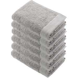 6x Walra Remade Cotton Handdoek 70 x 140 cm 550 gram Zand