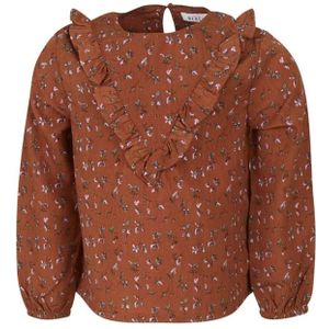 Mini Rebels meisjes longsleeve - Cognac