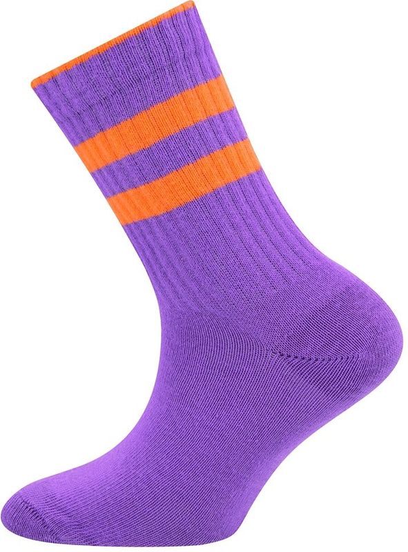 EWERS - Huissokken - Lila - Gestreept - Jersey