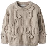 Name it - Olivia - Trui - Beige - Gebloemd