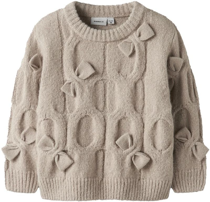 Name it - Olivia - Trui - Beige - Gebloemd