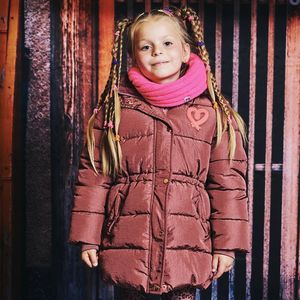 Z8 meisjes winterjas - Licht bruin