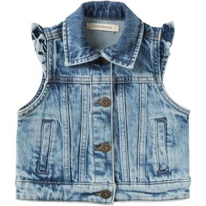 Your Wishes meisjes gilet - Bleached denim