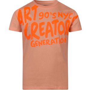 Unlocked jongens t-shirt - Perzik