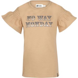No Way Monday meisjes t-shirt - Camel