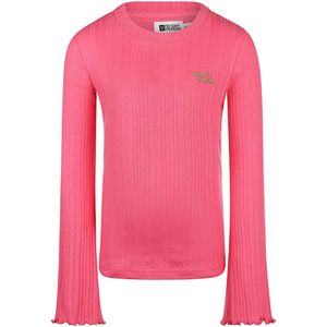 No Way Monday meisjes longsleeve - Fuchsia
