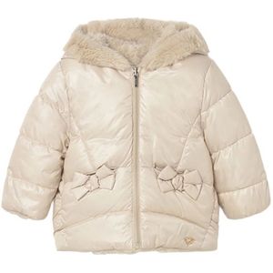 Mayoral - Winterjas - Zand - Meisjes - Reversible met Teddy Voering