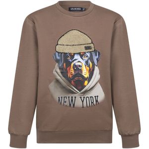 Unlocked jongens sweater - Bruin