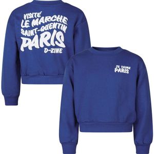 D-zine meisjes sweater - Kobalt