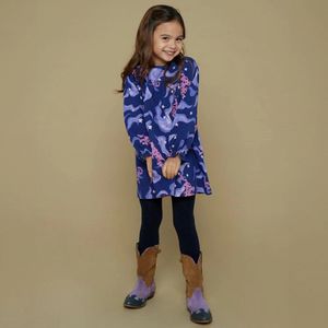 Jubel meisjes jurk - Indigo