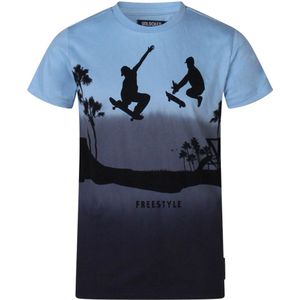 Unlocked jongens t-shirt - Pastel blue