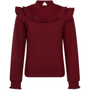 Persival meisjes longsleeve - Wijn rood