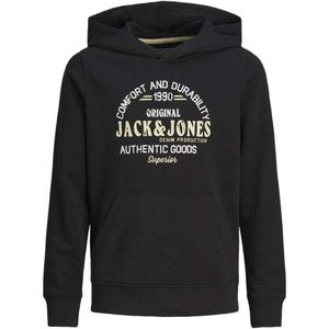 Jack & Jones Junior jongens hoodie - Zwart