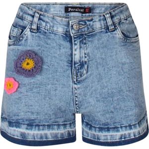 PERSIVAL meisjes korte broek - Bleached denim