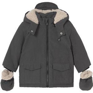 Mayoral - Winterjas - Grijs - Jongens - Gevoerd met Teddy Stof