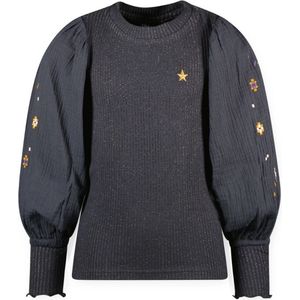 Like Flo meisjes longsleeve - Antracite