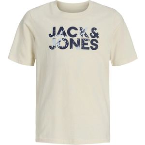 Jack & Jones Junior jongens t-shirt - Ecru