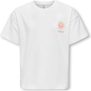 KIDS_ONLY meisjes t-shirt - Ecru