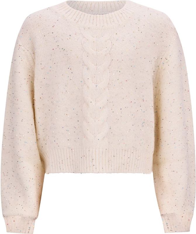 Retour - Twiggy - Trui - Ecru - Lange Mouw - Glitter