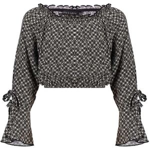 Frankie & Liberty meisjes blouse - Zwart