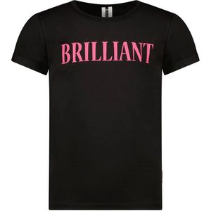 B.NOSY meisjes t-shirt - Zwart