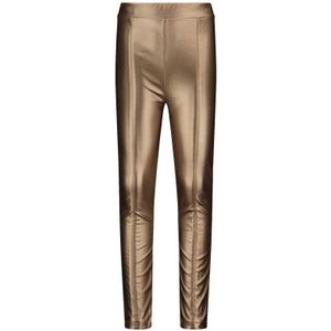 Like Flo Metallic Imitatieleren High Waist Skinny Broek Brons