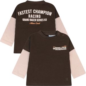 Flinq jongens longsleeve - Coffee