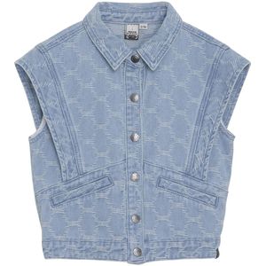 Indian Blue Jeans meisjes gilet - Bleached denim