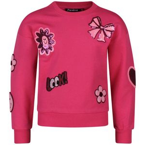 Persival - Meisjes Sweater - Fuchsia